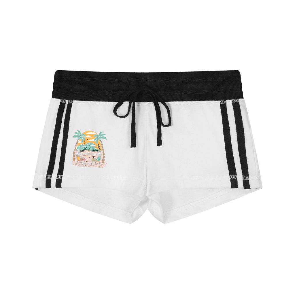 Women's Contrast Stripe Track Shorts