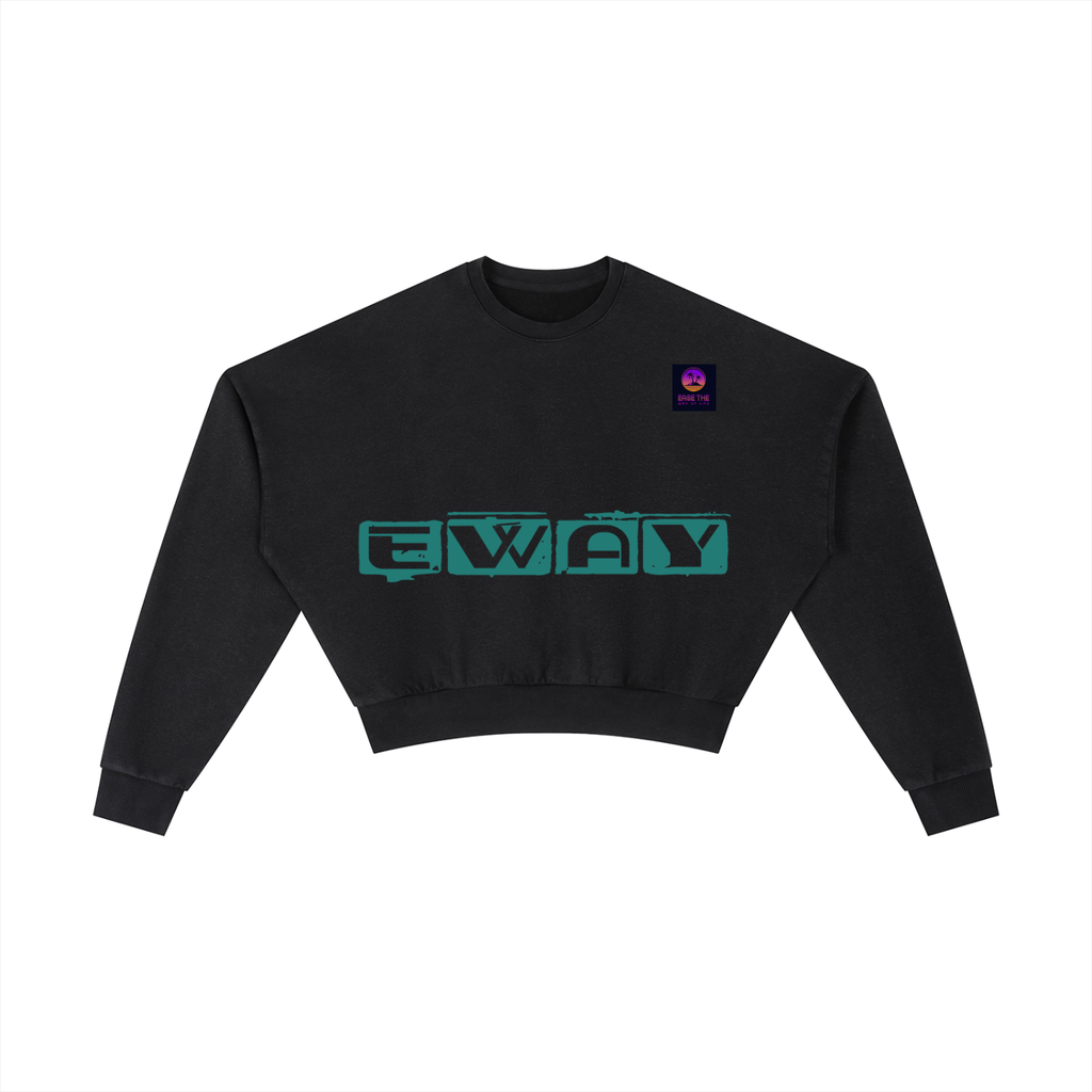 Vintage Washed Cropped Sweatshirt