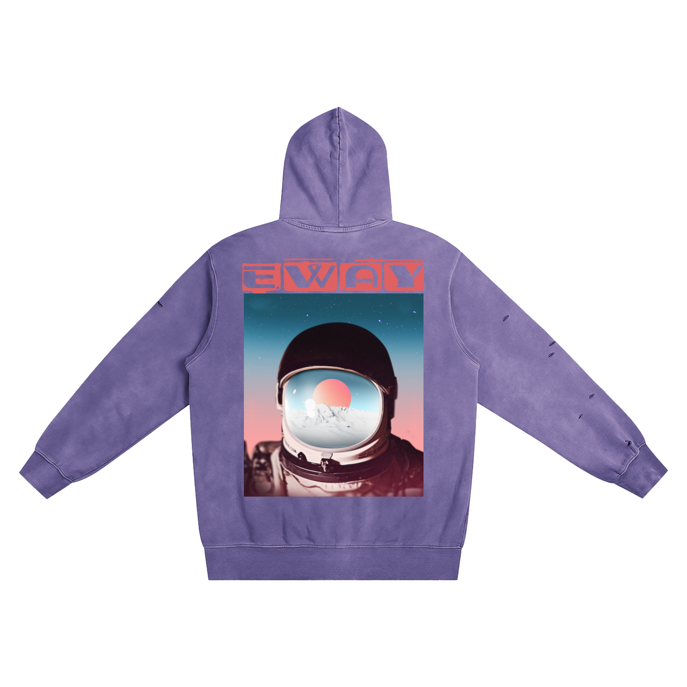 Distressed Vintage Wash Hoodie
