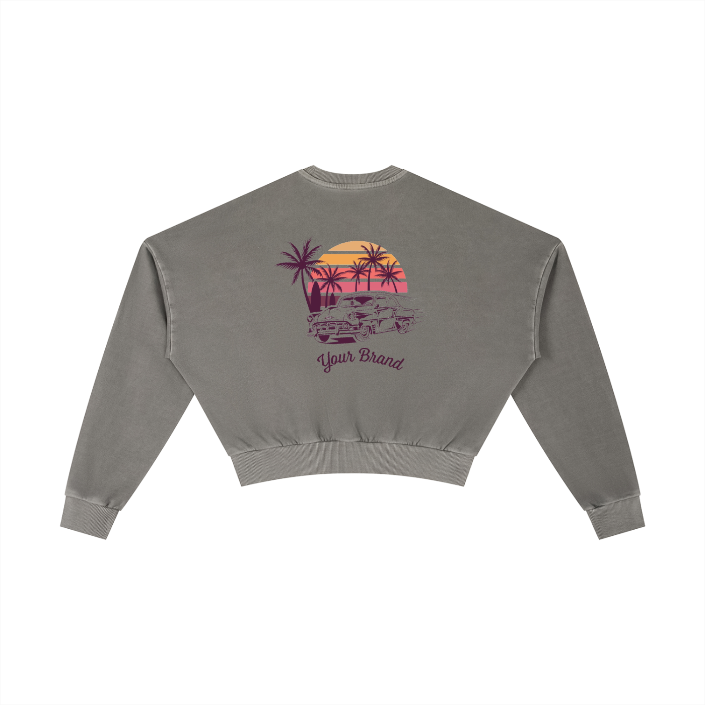 Vintage Washed Cropped Sweatshirt
