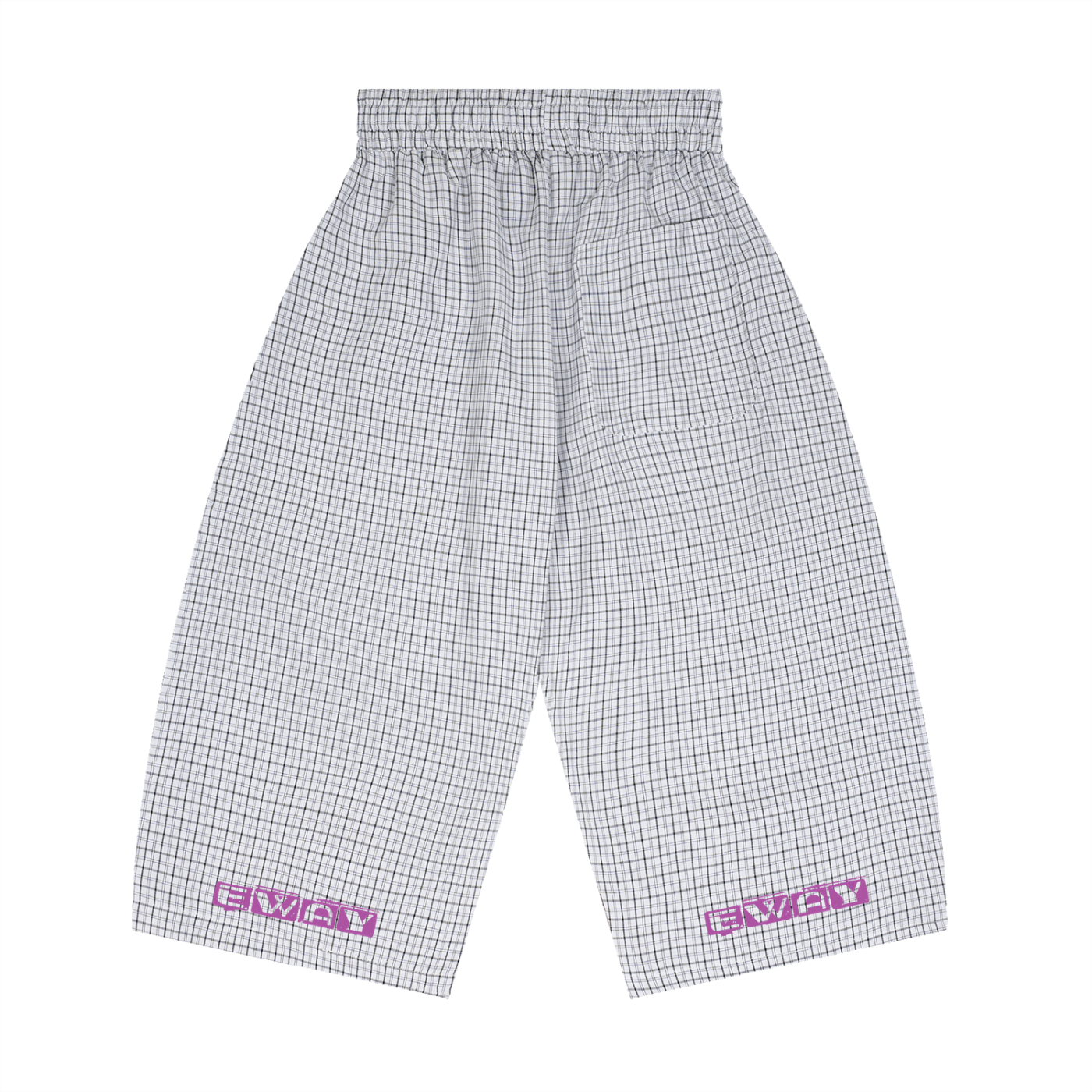 Unisex Plaid Loose Capri Shorts