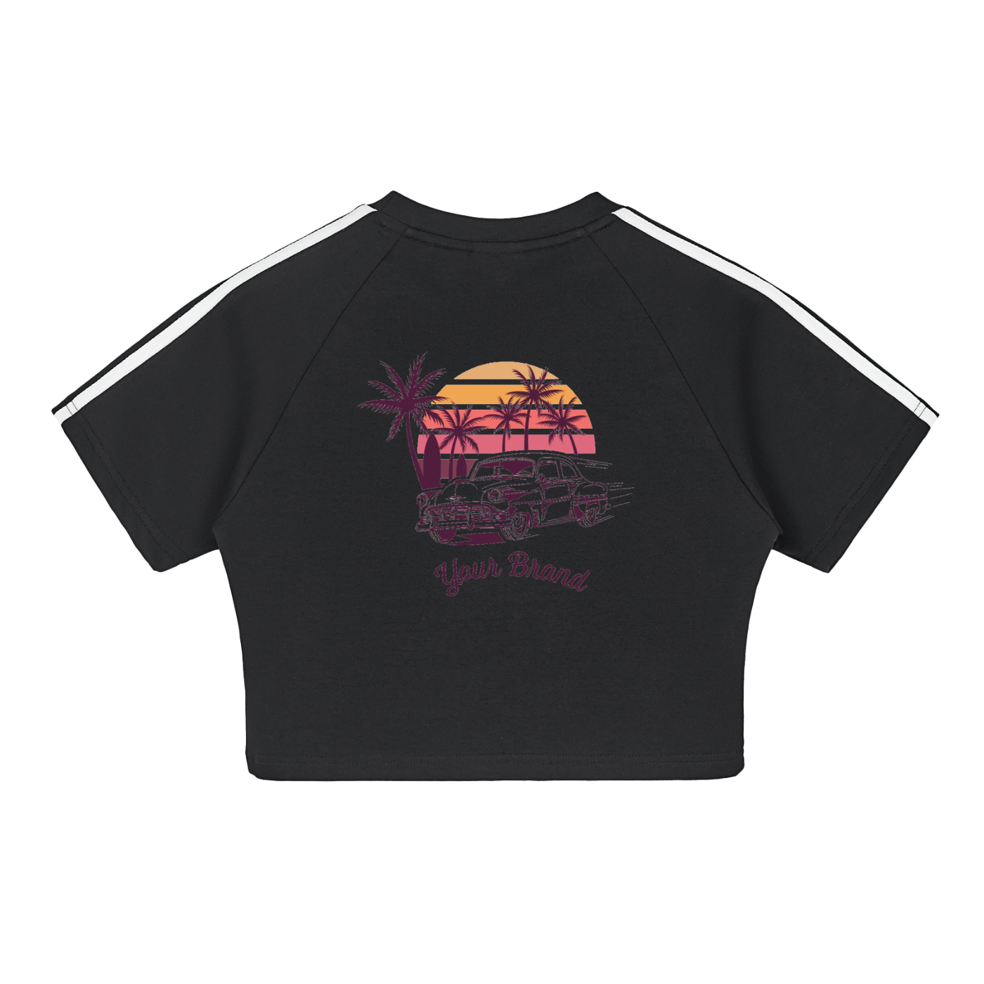 Taped Cooling Performance Crop Top