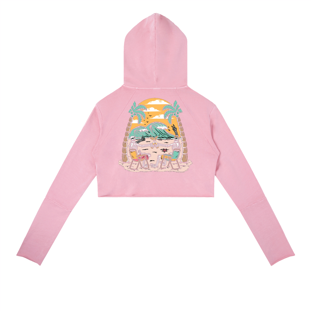 Vintage Washed Raw Edge Hoodie