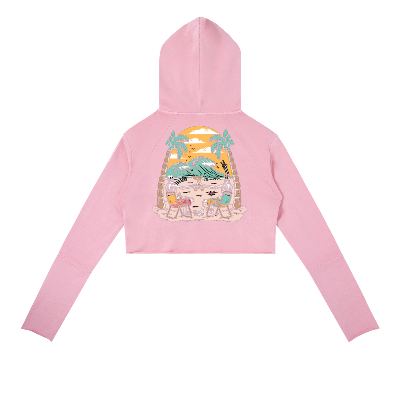Vintage Washed Raw Edge Hoodie