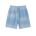 Unisex Sunfade Waffle Raw Hem Shorts