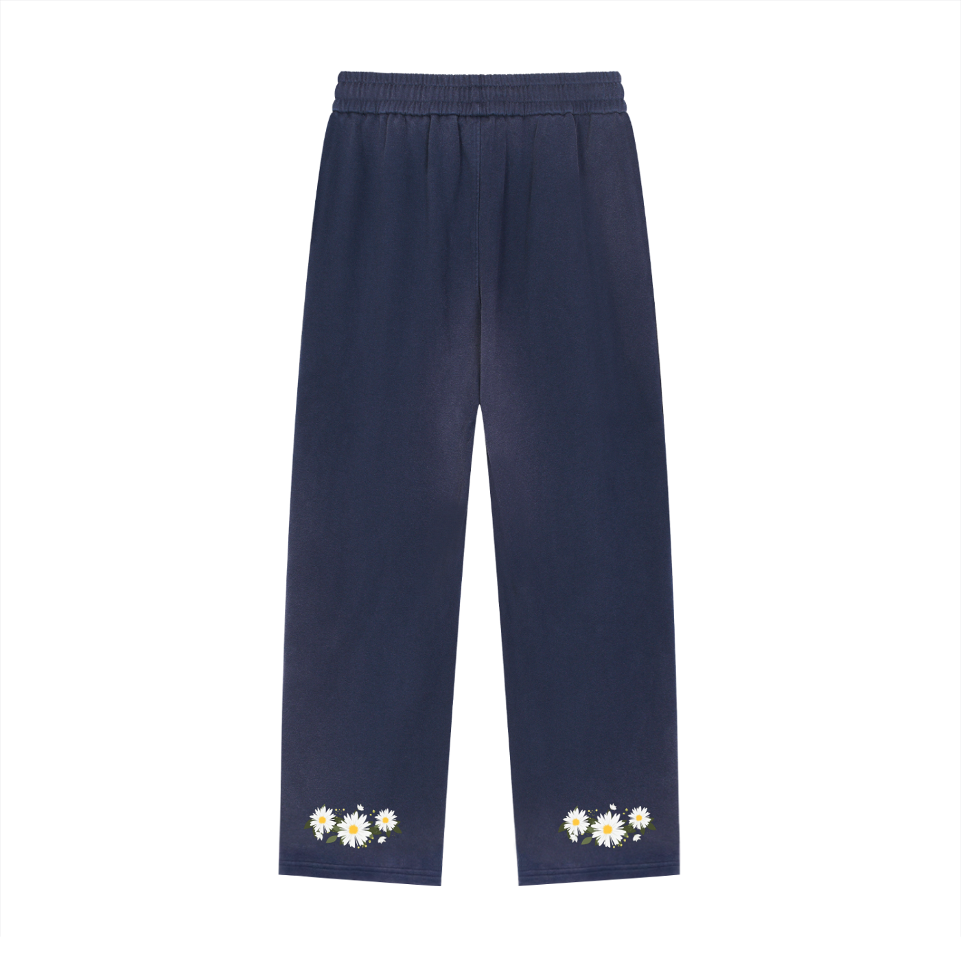 Sun Fade Raw Edge Straight-Leg Sweatpants