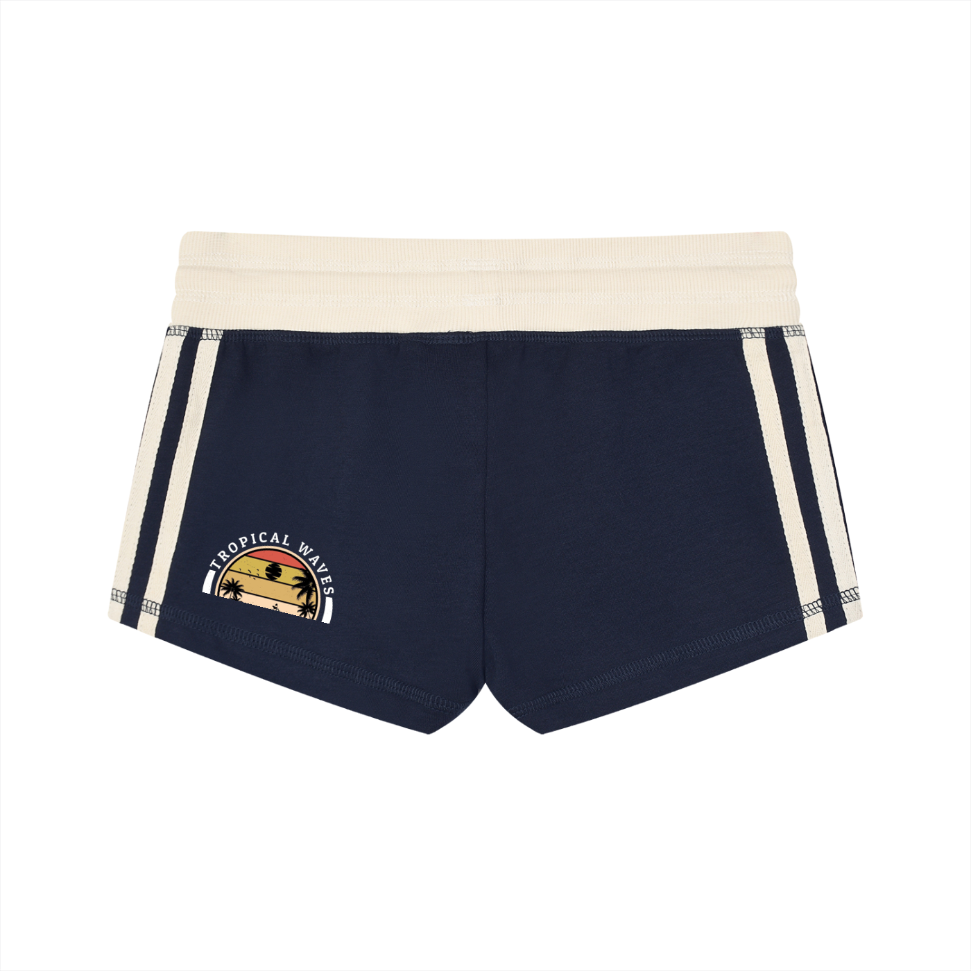 Women's Contrast Stripe Track Shorts
