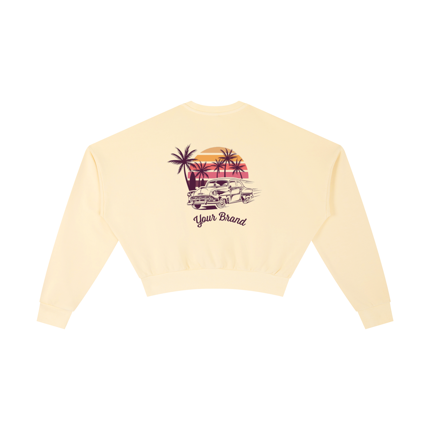 Vintage Washed Cropped Sweatshirt