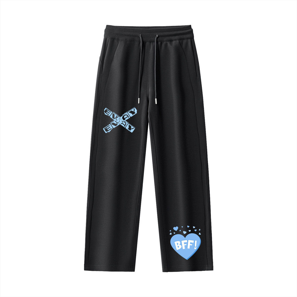 Essential Drawstring Straight-Leg Sweatpants