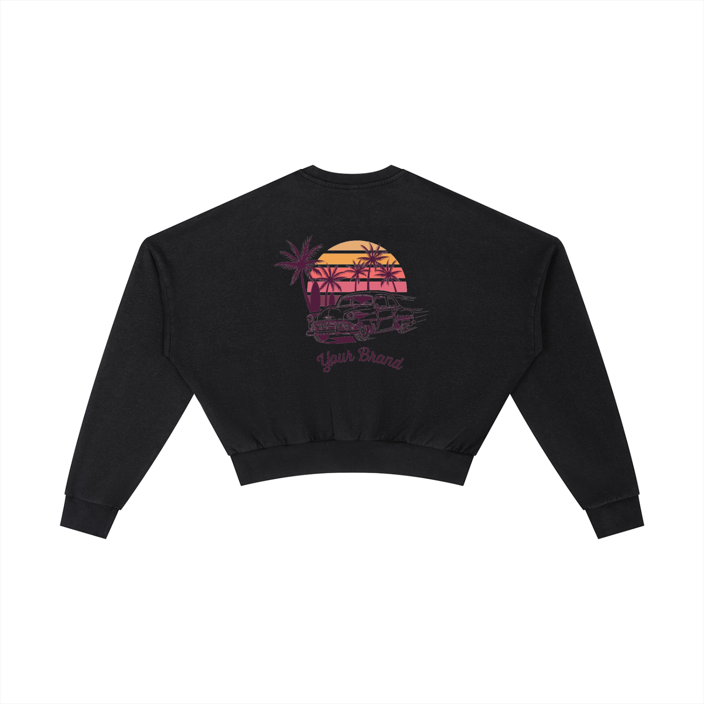 Vintage Washed Cropped Sweatshirt