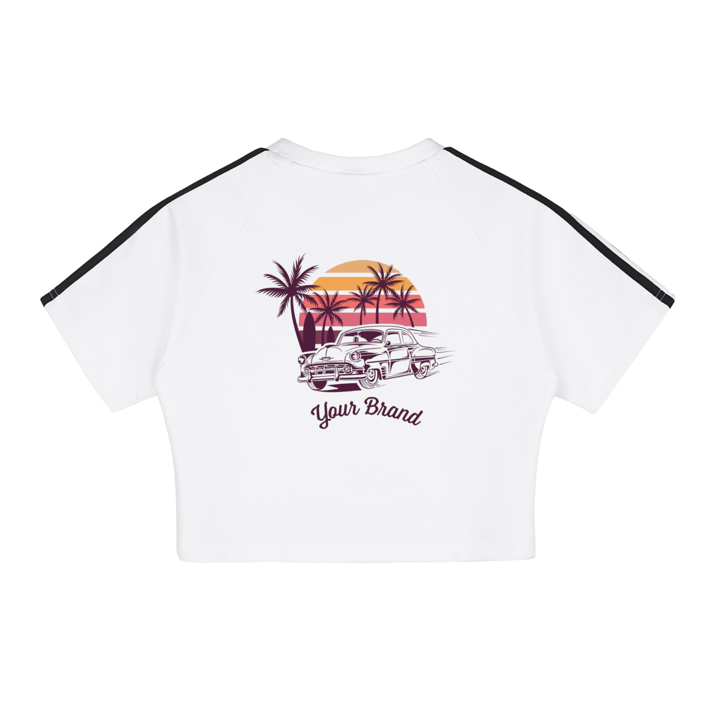 Taped Cooling Performance Crop Top