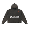 Vintage Washed Frayed-Hem Hoodie