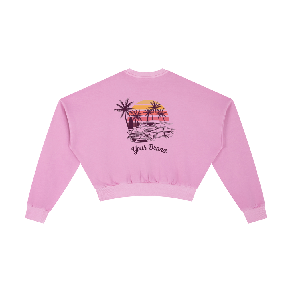 Vintage Washed Cropped Sweatshirt
