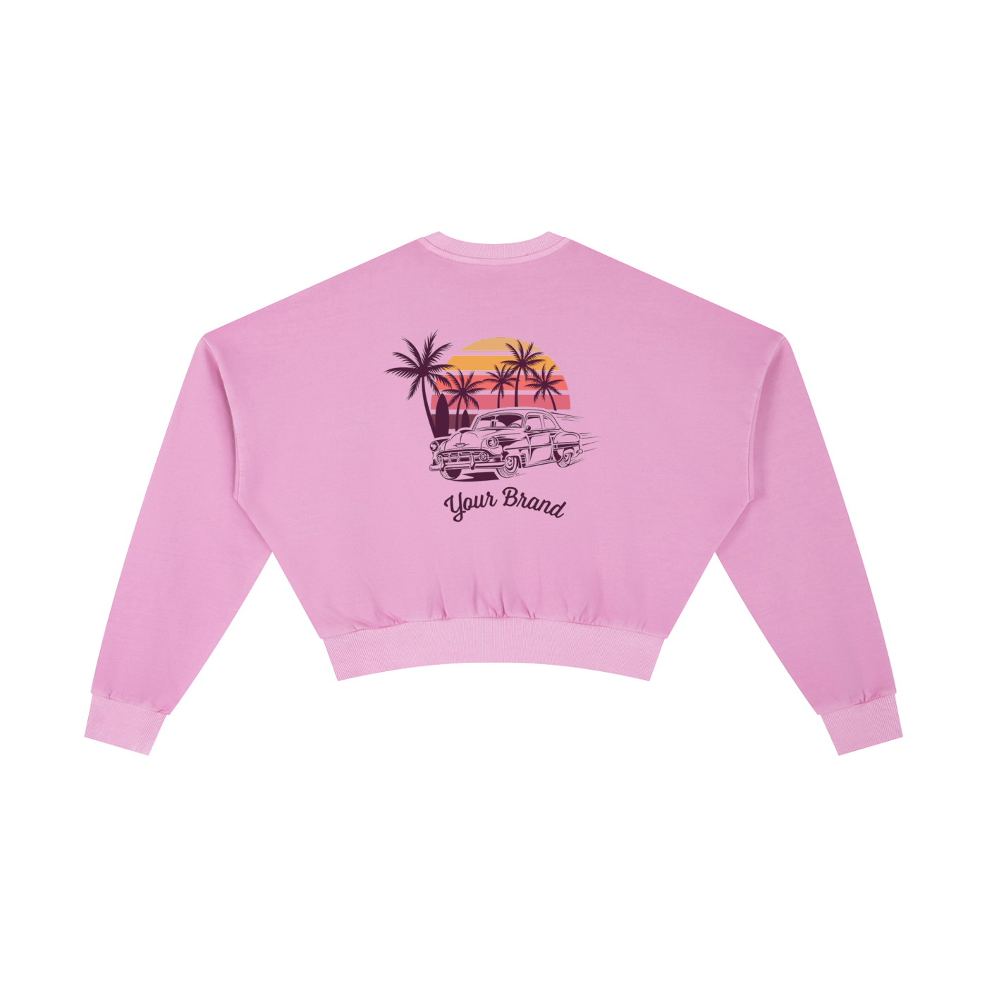 Vintage Washed Cropped Sweatshirt