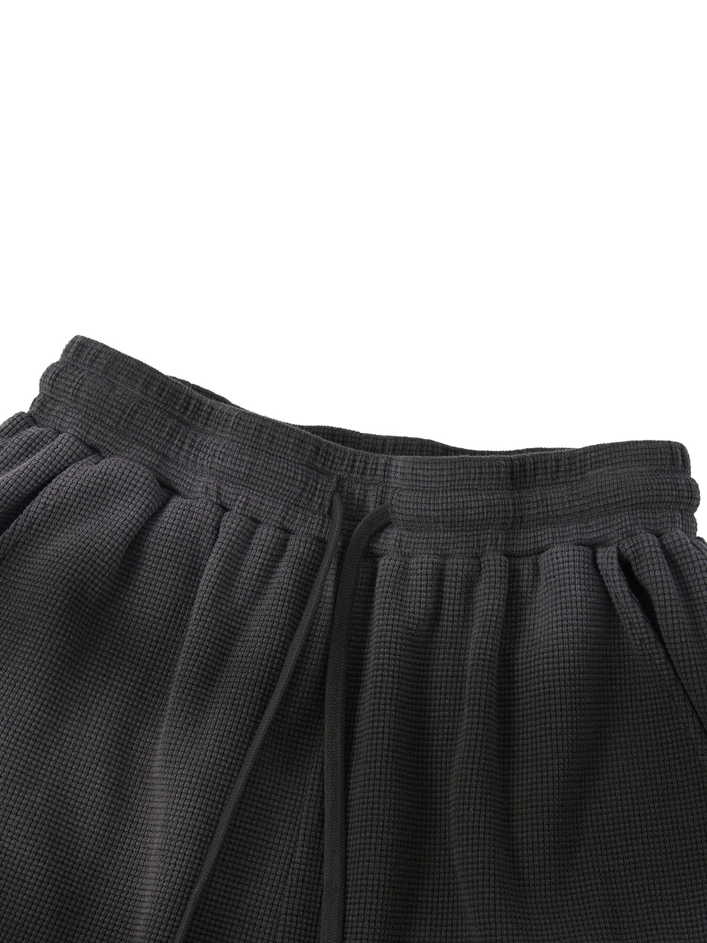 Unisex Sunfade Waffle Raw Hem Shorts
