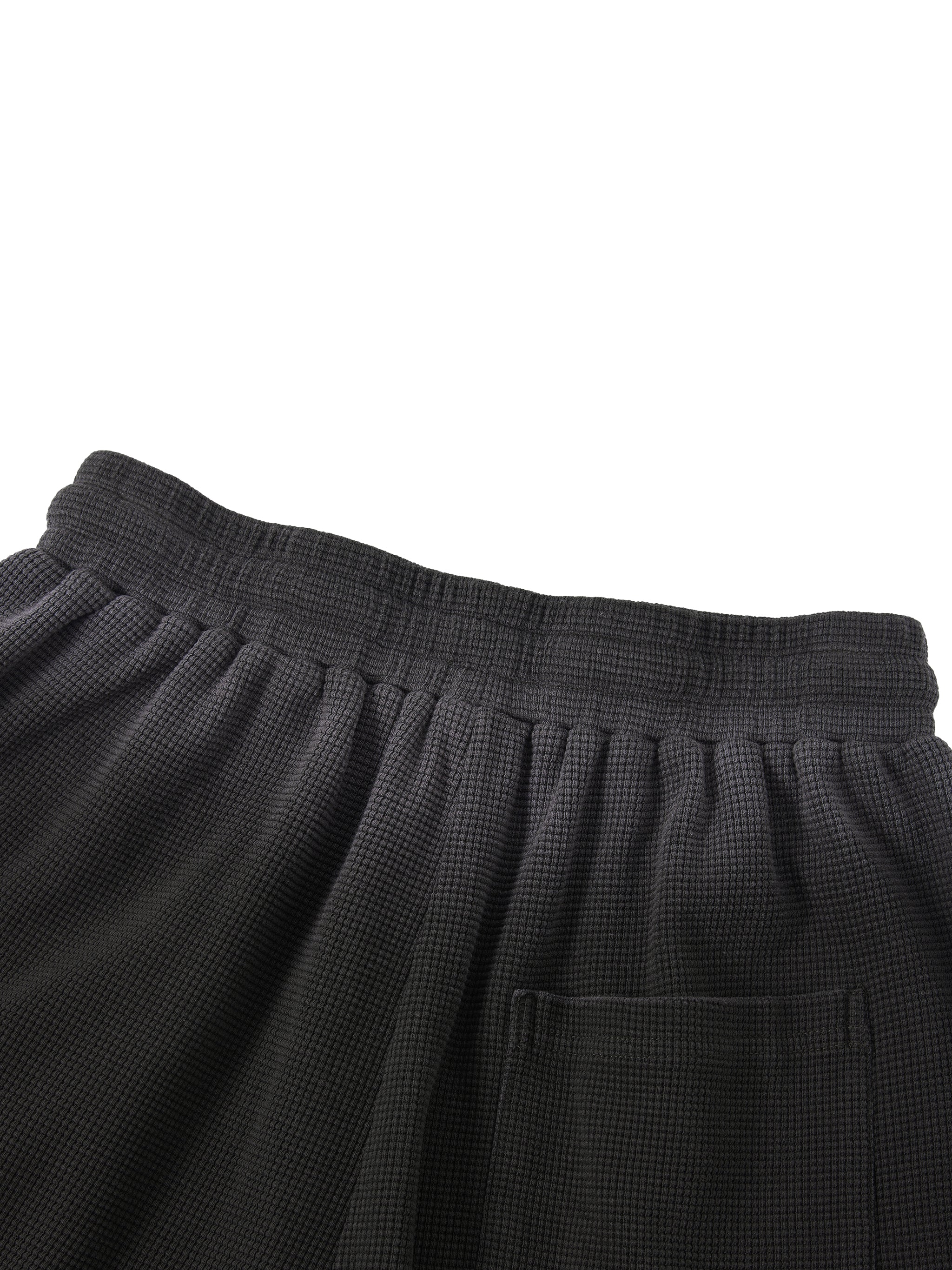 Unisex Sunfade Waffle Raw Hem Shorts
